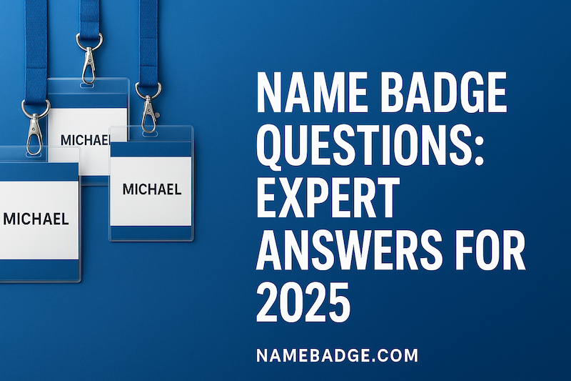 Name Badge Questions: Expert Answers for 2025
