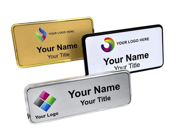 Name badge size options