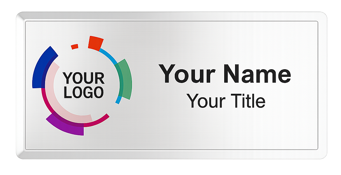 Executive metal name badges