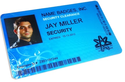 Professional HD ID card with magnetic strip and holographic security features